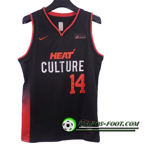 Maillot Miami Heat (HERRO #14) 2023/24 Noir/Rouge