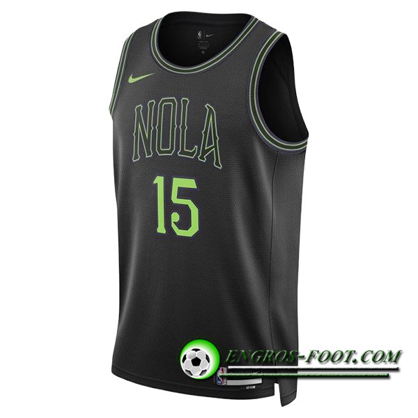 Maillot New Orleans Pelicans (ALVARADO #15) 2023/24 Noir/Vert