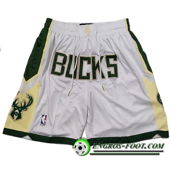 Shorts NBA Chicago Bulls 2023/24 Blanc/Vert/Jaune