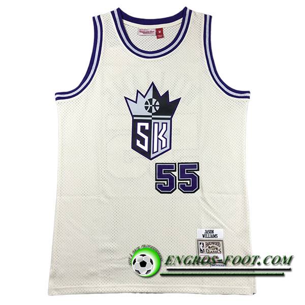 Maillot New Sacramento Kings (WILLIAMS #55) 2023/24 Blanc