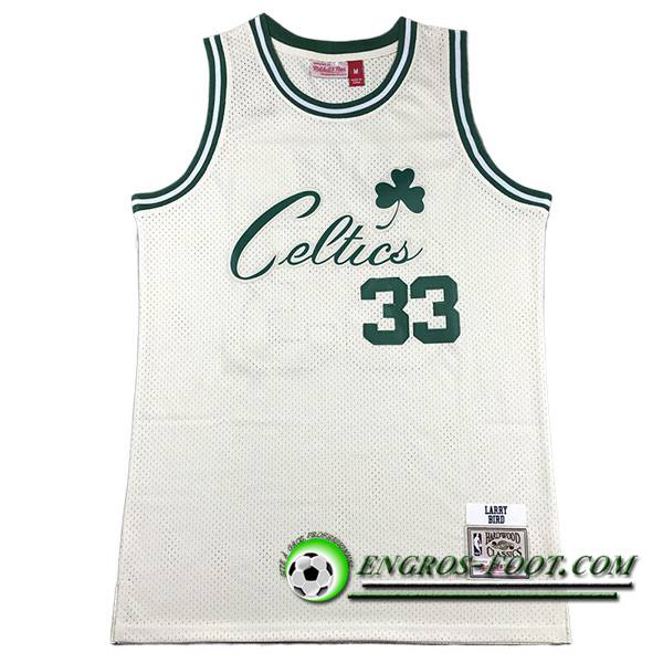 Maillot Boston Celtics (BIRD #33) 2023/24 Blanc/Vert -03