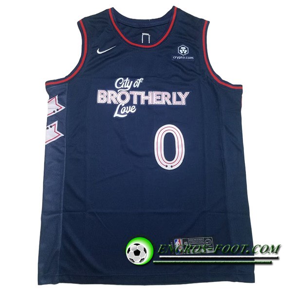 Maillot Philadelphia 76ers (MAXEY #0) 2023/24 Bleu Foncé