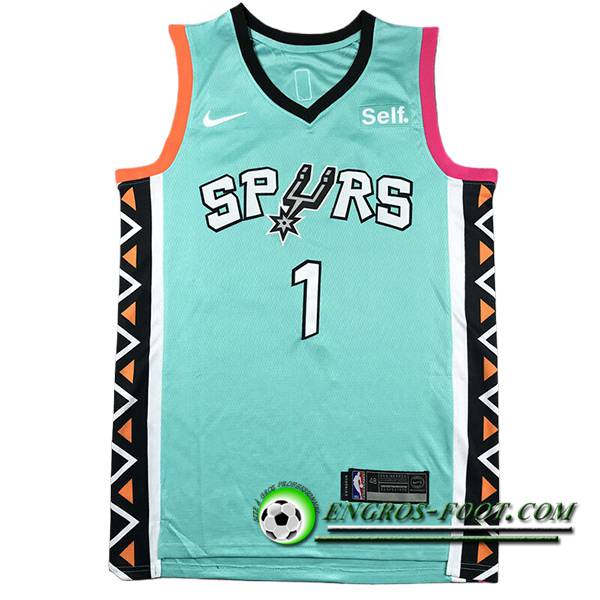 Maillot San Antonio Spurs (WEMBANYAMA #1) 2023/24 Vert