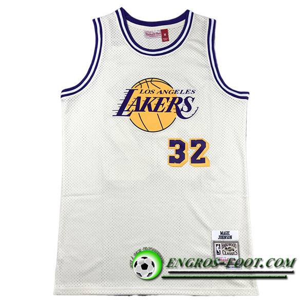 Maillot Los Angeles Lakers (JOHNSON #32) 2023/24 Blanc