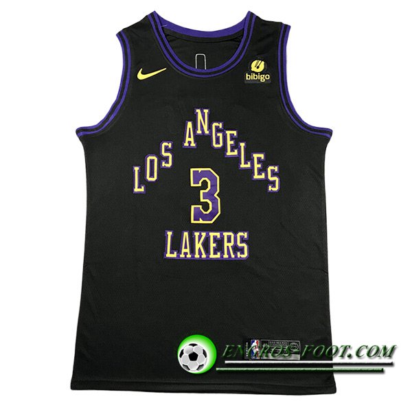 Maillot Los Angeles Lakers (DAVIS #3) 2023/24 Noir -02