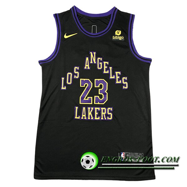 Maillot Los Angeles Lakers (JAMES #23) 2023/24 Noir -02