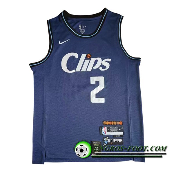 Maillot Los Angeles Clippers (LEONARD #2) 2023/24 Bleu