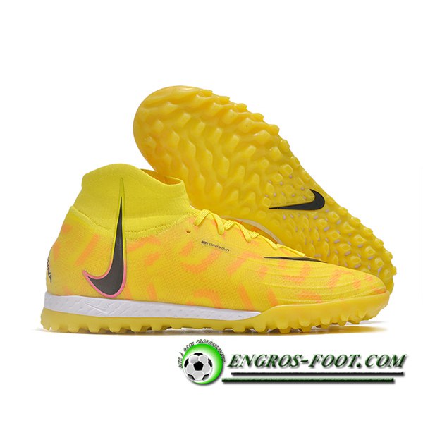 Nike Chaussures de Foot Phantom Luna Elite NU TF Jaune