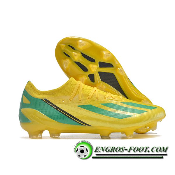 Adidas Chaussures de Foot X CRAZYFAST MESSI.1 FG BOOTS Jaune/Vert