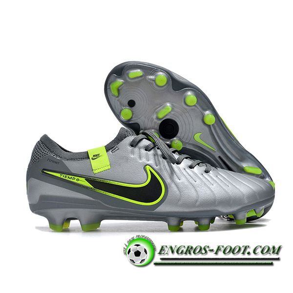 Nike Chaussures de Foot Tiempo Legend X Elite FG Gris