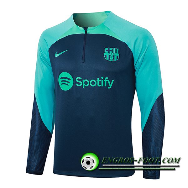 Sweatshirt Training FC Barcelone Bleu Marine 2023/2024 -02