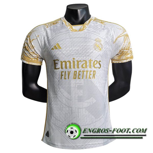 Maillot de Foot Real Madrid Special Edition Blanc/Jaune 2023/2024