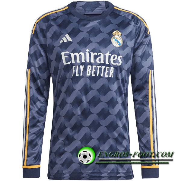 Maillot de Foot Real Madrid Exterieur Manches Longues 2023/2024