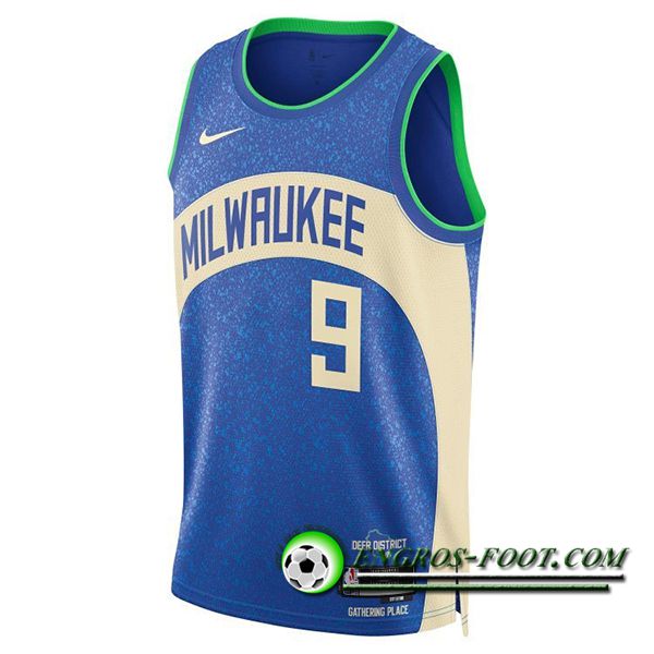 Maillot Milwaukee Bucks (PORTIS JR #9) 2023/24 Bleu/Blanc