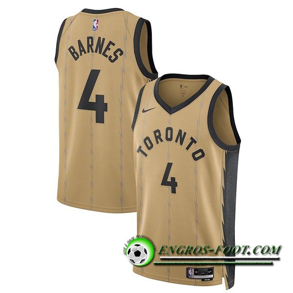 Maillot Toronto Raptors (BARNES #4) 2023/24 Brun