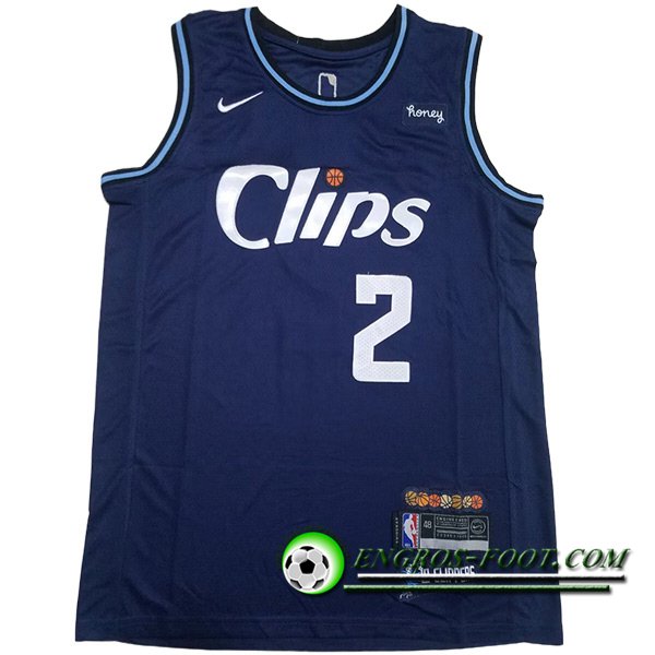 Maillot Los Angeles Clippers (LEONARO #2) 2023/24 Bleu Foncé