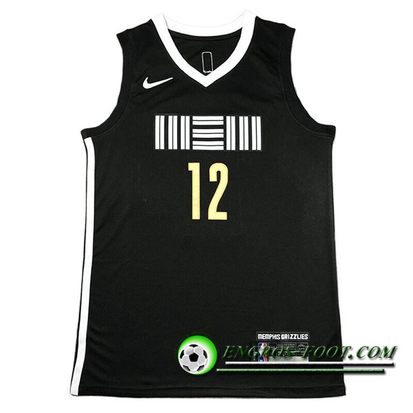 Maillot Memphis Grizzlies (MORANT #12) 2023/24 Noir -03