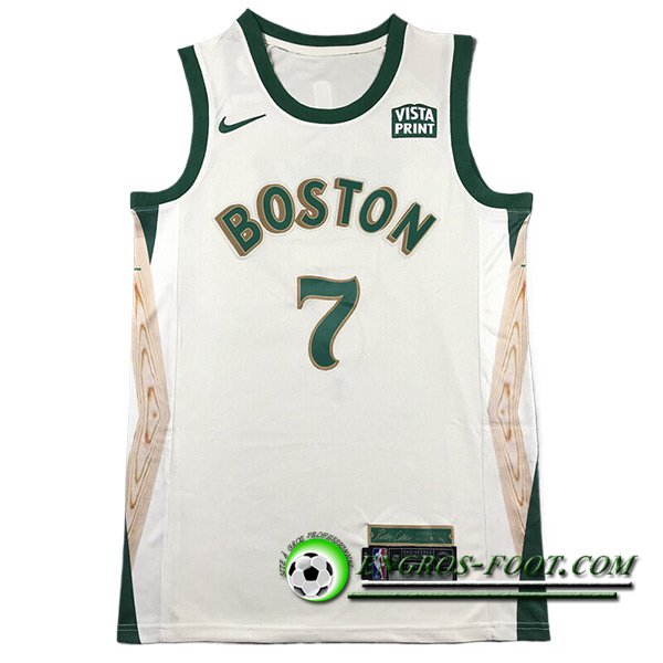 Maillot Boston Celtics (BROWN #7) 2023/24 Blanc/Vert