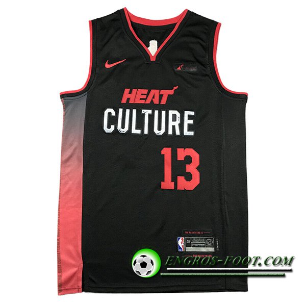 Maillot Miami Heat (ADEBAYO #13) 2023/24 Noir/Rouge