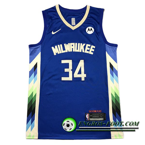 Maillot Milwaukee Bucks (ANTETOKOUNMPO #34) 2023/24 Bleu -02