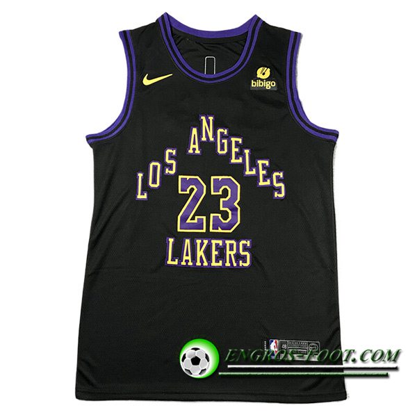 Maillot Los Angeles Lakers (JAMES #23) 2023/24 Noir -03