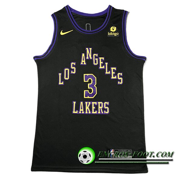 Maillot Los Angeles Lakers (DAVIS #3) 2023/24 Noir -03