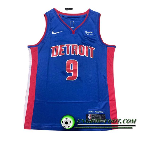Maillot Detroit Pistons (THOMPSON #9) 2023/24 Bleu/Rouge