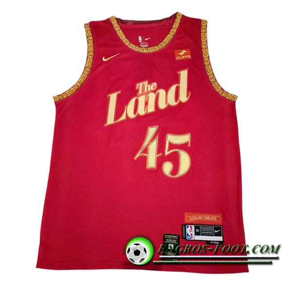 Maillot Cleveland Cavaliers (MITCHELL #45) 2023/24 Rouge -02