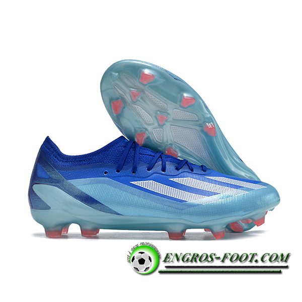 Adidas Chaussures de Foot X CRAZYFAST MESSI.1 FG BOOTS Bleu/Blanc