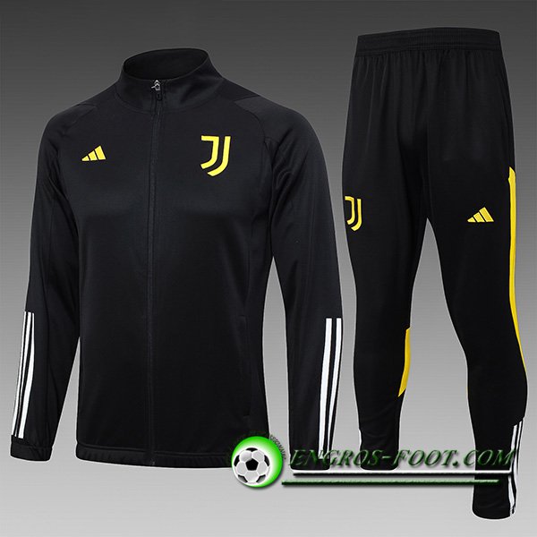 Ensemble Survetement de Foot - Veste Juventus Noir/Jaune 2023/2024