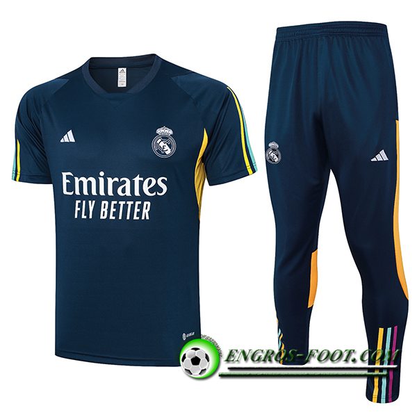 Ensemble Polo Foot Real Madrid Bleu Foncé 2023/2024