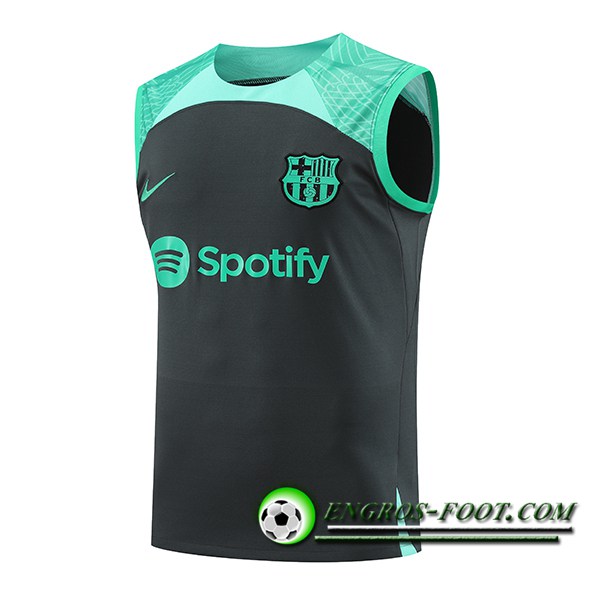 Training Debardeur FC Barcelone Noir/Vert 2023/2024