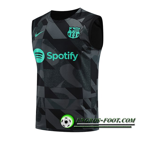 Training Debardeur FC Barcelone Noir/Gris/Vert 2023/2024