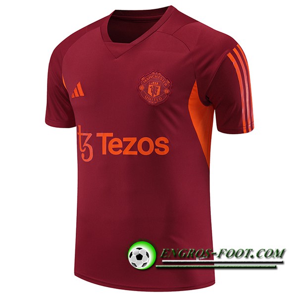 Training T-Shirts Manchester United Rouge 2023/2024