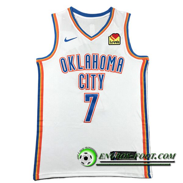 Maillot Oklahoma City Thunder (HOLMGREN #7) 2023/24 Blanc/Bleu