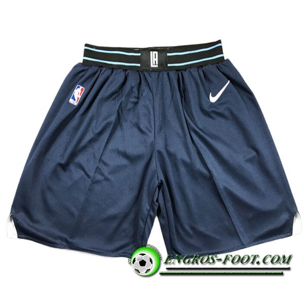 Shorts NBA Los Angeles Clippers 2023/24 Bleu Foncé