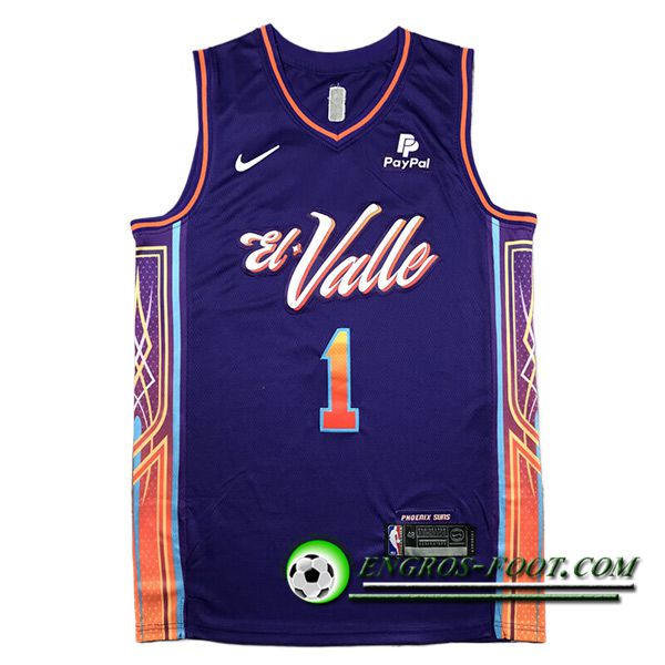 Maillot Phoenix Suns (BOOKER #1) 2023/24 Pourpre -03