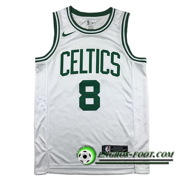 Maillot Boston Celtics (PORZINGIS #8) 2023/24 Blanc/Vert