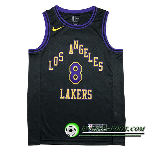 Maillot Los Angeles Lakers (BRYANT #8) 2023/24 Noir/Pourpre/Jaune