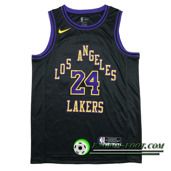 Maillot Los Angeles Lakers (BRYANT #24) 2023/24 Noir/Pourpre/Jaune