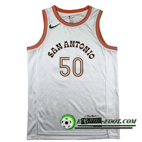 Maillot San Antonio Spurs (ROBINSON #50) 2023/24 Blanc -02
