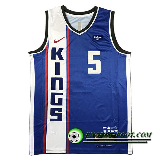 Maillot Sacramento Kings (FOX #5) 2023/24 Bleu/Blanc