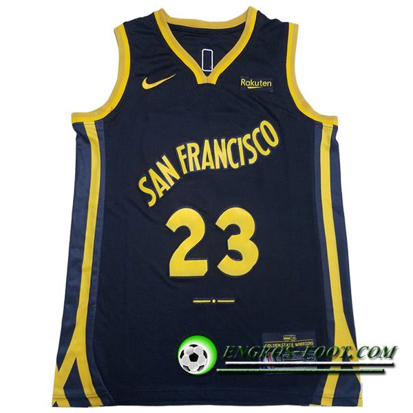 Maillot Golden State Warriors (GREEN #23) 2023/24 Noir/Jaune