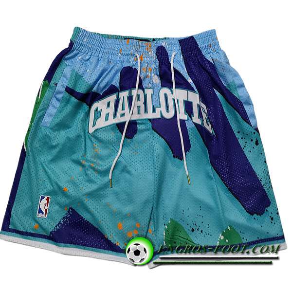 Shorts NBA Charlotte Hornets 2023/24 Bleu/Vert