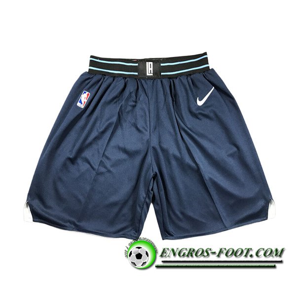 Shorts NBA Los Angeles Clippers 2023/24 Bleu Foncé