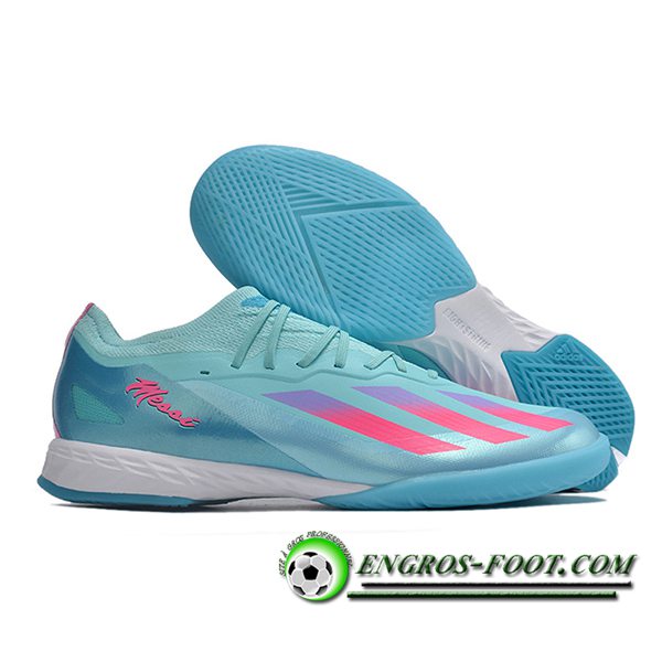 Adidas Chaussures de Foot X CRAZYFAST.1 IC BOOTS Bleu/Rose