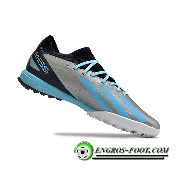 Adidas Chaussures de Foot X CRAZYFAST.3 TF BOOTS Gris/Noir/Bleu