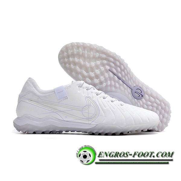 Nike Chaussures de Foot Tiempo Legend X PRO TF Blanc