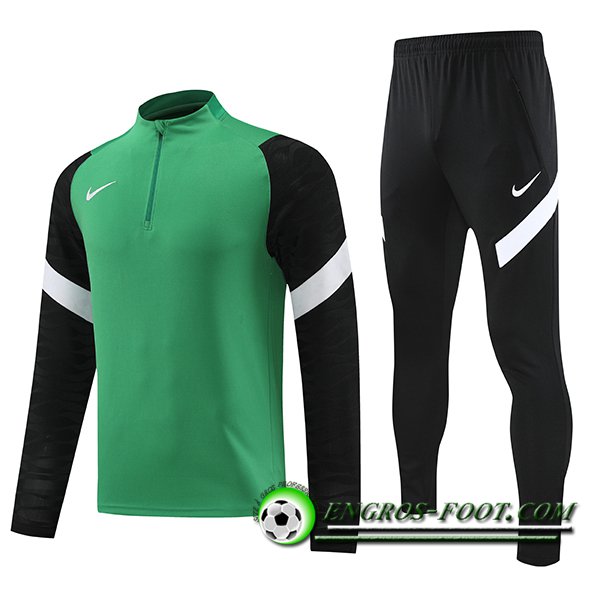 Ensemble Survetement de Foot Nike Vert/Noir 2023/2024