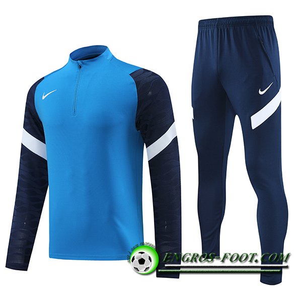 Ensemble Survetement de Foot Nike Bleu/Noir 2023/2024